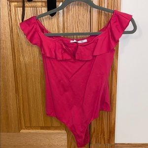 Off the should bodysuit